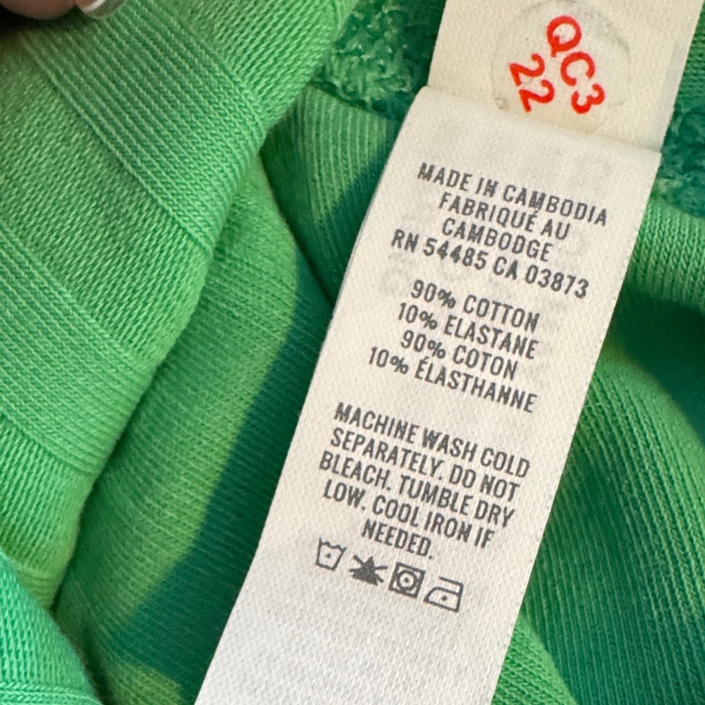Aerie Lime Green Ribbed Bike Shorts - Picture 7 of 9